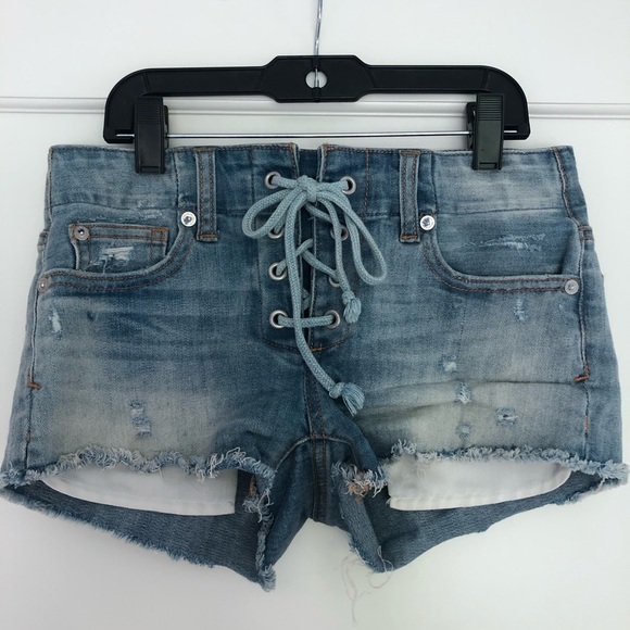 American Eagle Outfitters Pants - JEAN SHORTS (tie up)